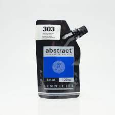 Acrylique ABSTRACT SENNELIER 120 ML Satiné Bleu de Cobalt