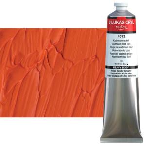 Acrylique  LUKAS Pastos 200ml ROUGE DE CADMIUM  CLAIR