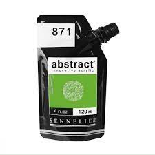 Acrylique ABSTRACT SENNELIER 120 ML Satiné Vert Jaune