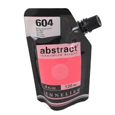 Acrylique ABSTRACT SENNELIER 120 ML Fluorescent Rouge