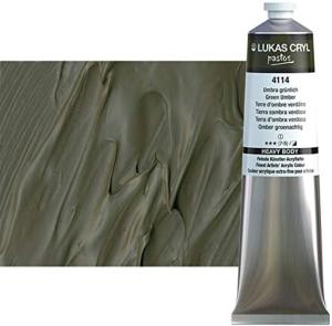 Acrylique  LUKAS Pastos 200ml TERRE D'OMBRE VERDATRE