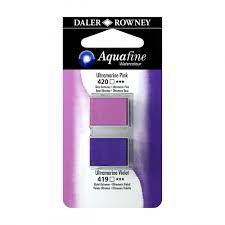 Sets de Peinture Aquarelle Aquafine 2 demi-godets