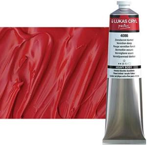 Acrylique  LUKAS Pastos 37ml ROUGE VERMILLON FONCE