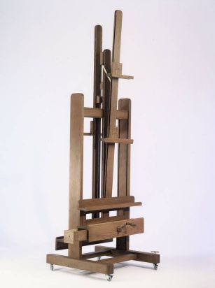 PUPITRE de table en chêne teinté ciré 67x53cm