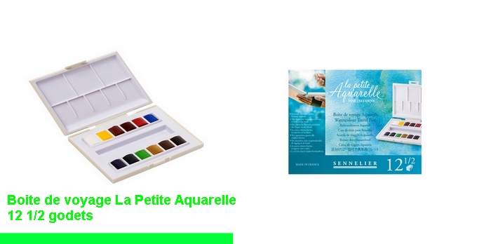 La petite Aquarelle Boite voyage 12 1/2 godets