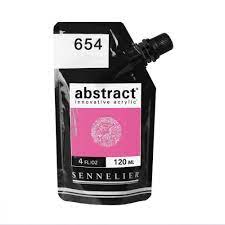 Acrylique ABSTRACT SENNELIER 120 ML Fluorescent  Rose