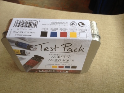 Test Pack  6 Tubes 21 ml Acrylique SENNELIER