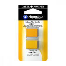 Sets de Peinture Aquarelle Aquafine 2 demi-godets